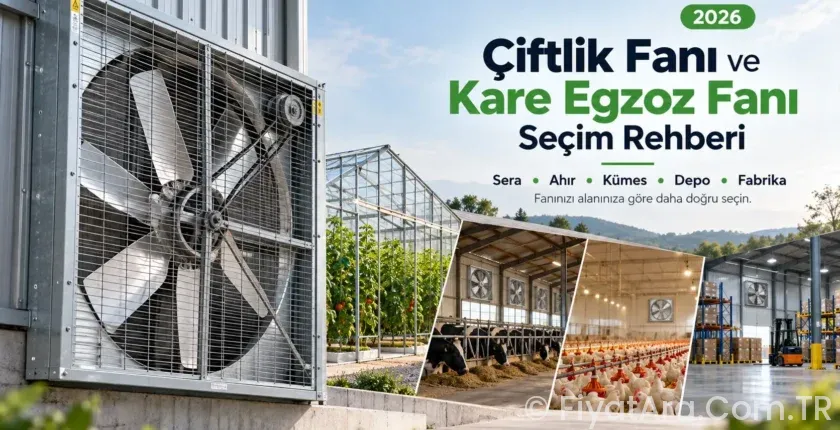 ÇİFTLİK FANI VE KARE EGZOZ FANI SEÇİMİ: SERA, AHIR, KÜMES VE BÜYÜK ALANLAR İÇİN 2026 REHBERİ