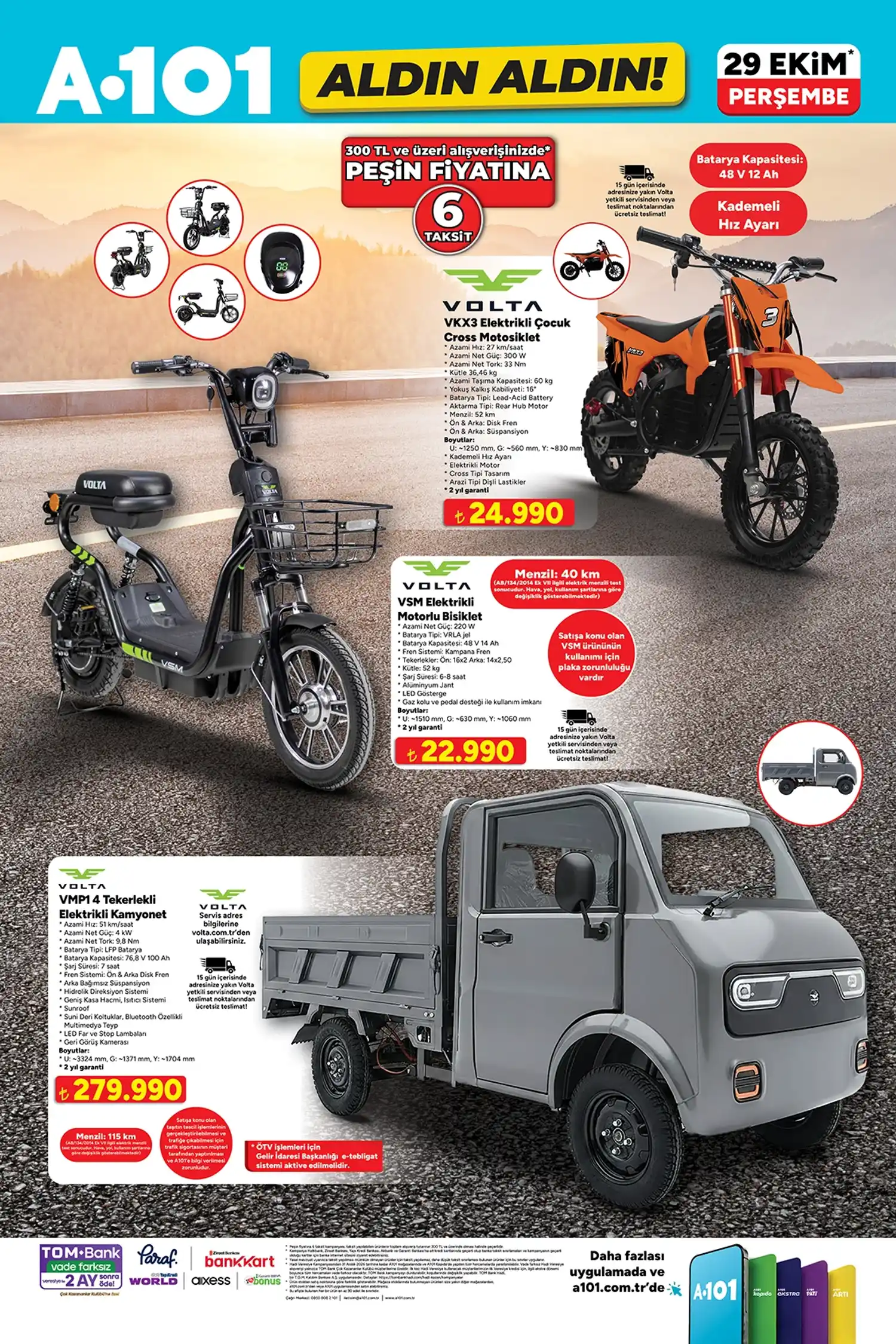 A101 29 Ekim 2026 3. Sayfa Kamp Balıkçılık Outdoor Aktüel Kataloğu