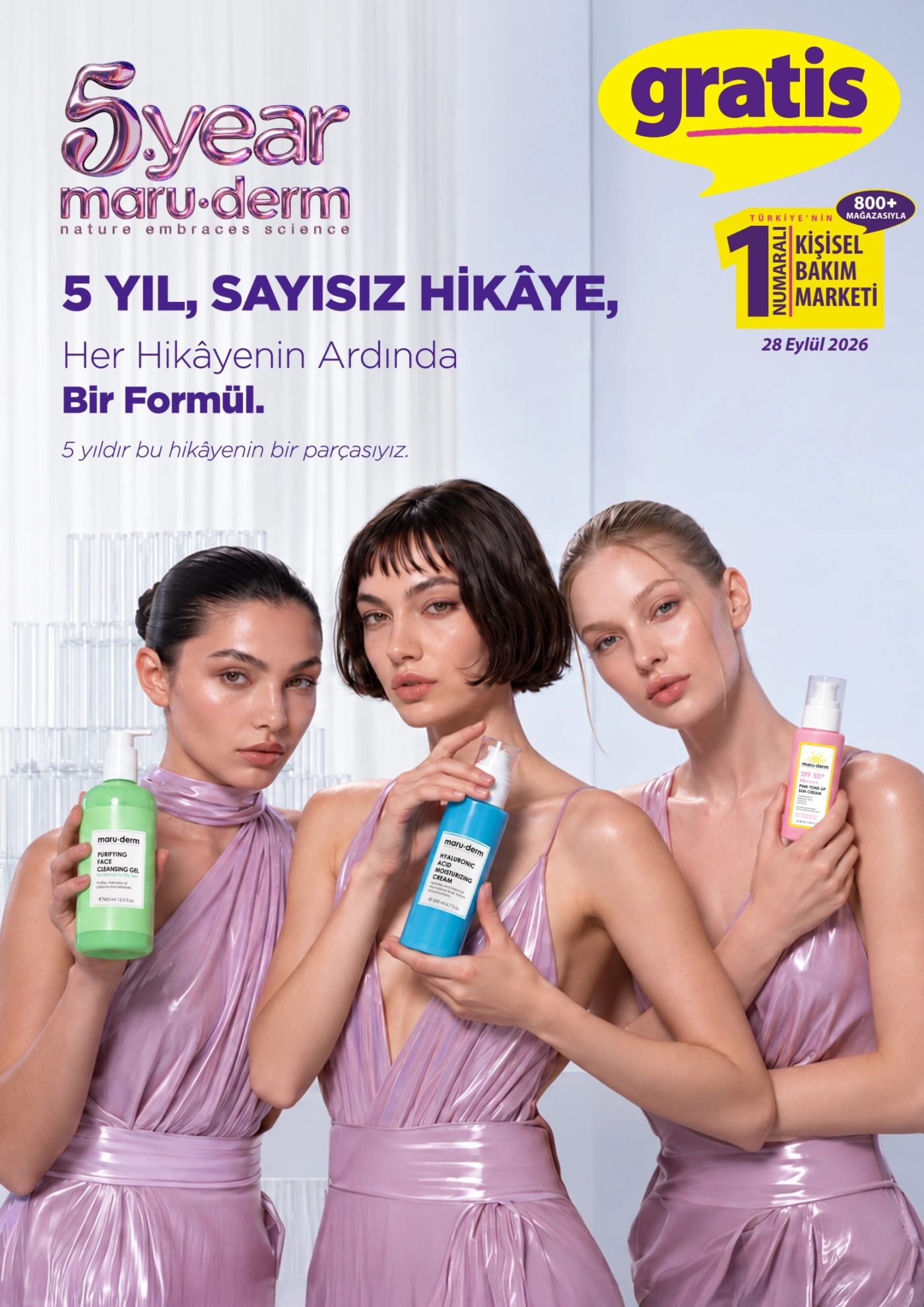 Gratis 28 Eylül - 26 Ekim Kataloğu Sayfa 1 - Kapak & Maruderm Özel Tanıtım Serisi